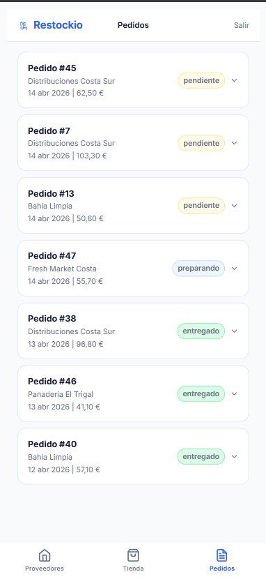 Histórico de pedidos con estado y fecha